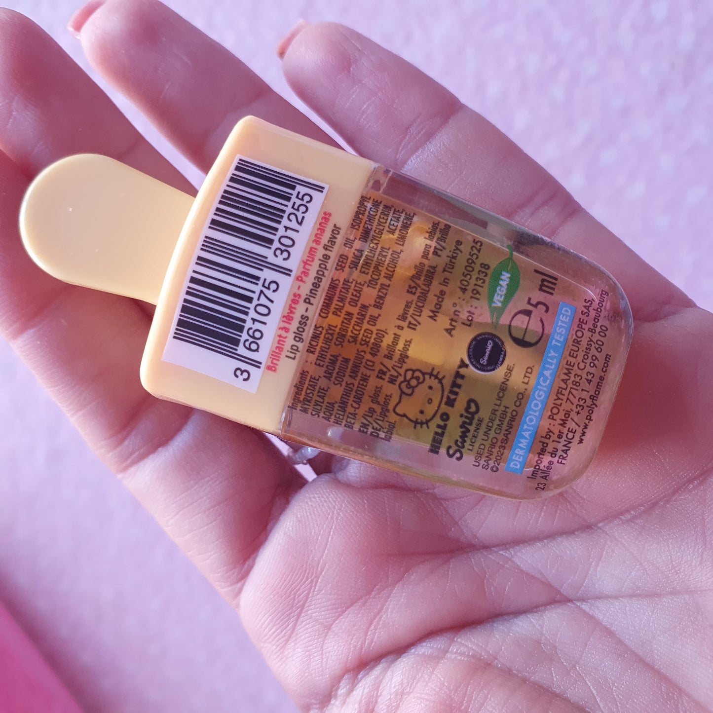 Hello Kitty lip gloss pineapple