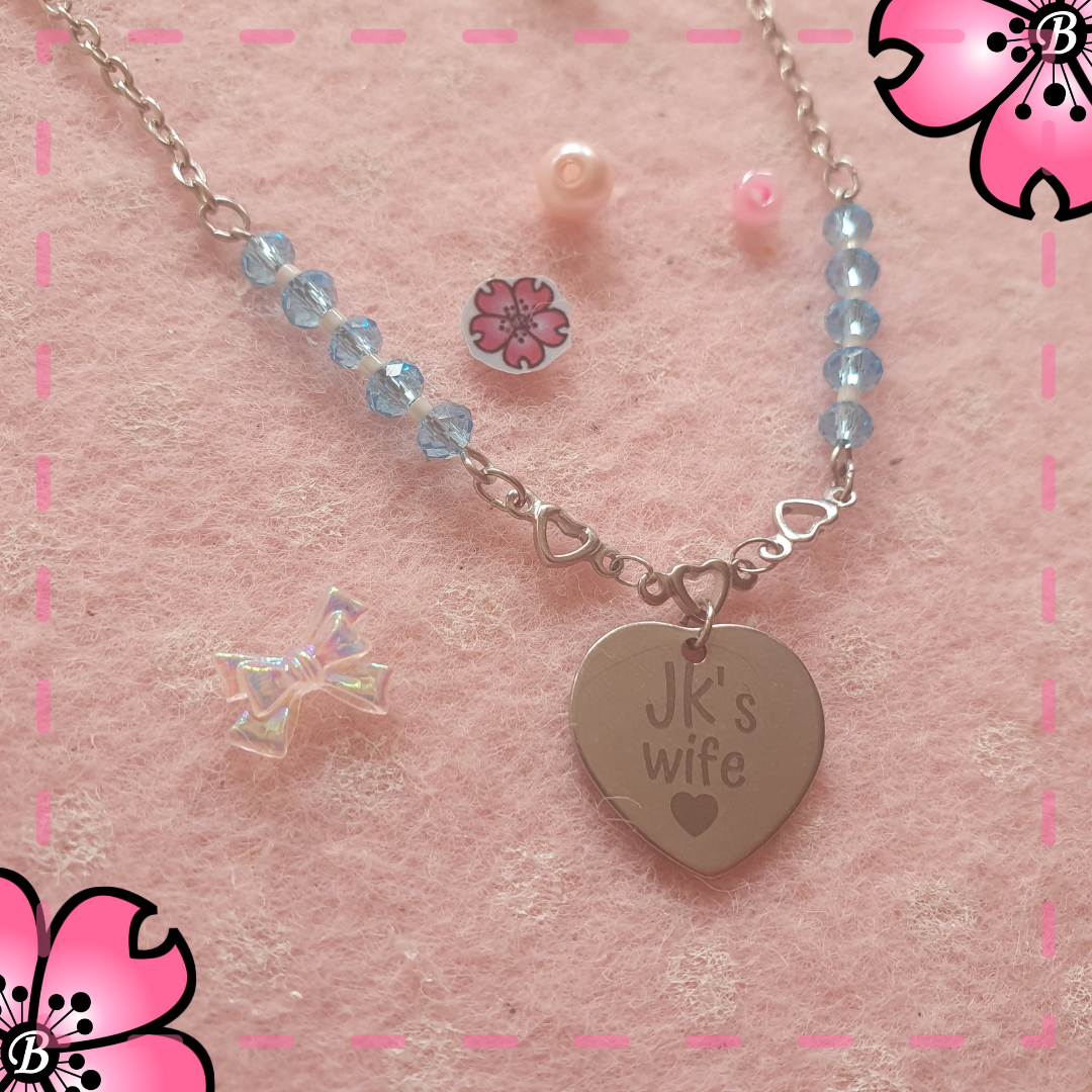 Kpop necklace idols' wife - choose name Skz, Bts, Ateez