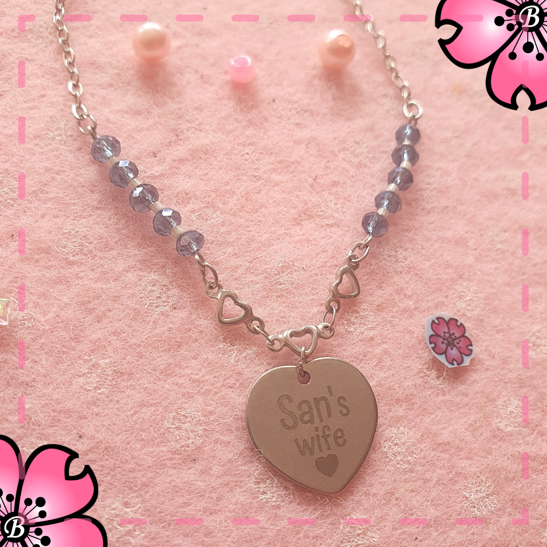 Kpop necklace idols' wife - choose name Skz, Bts, Ateez
