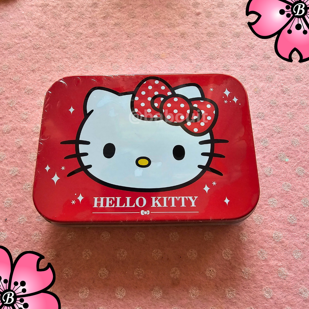 Hello kitty PATCHES tin box