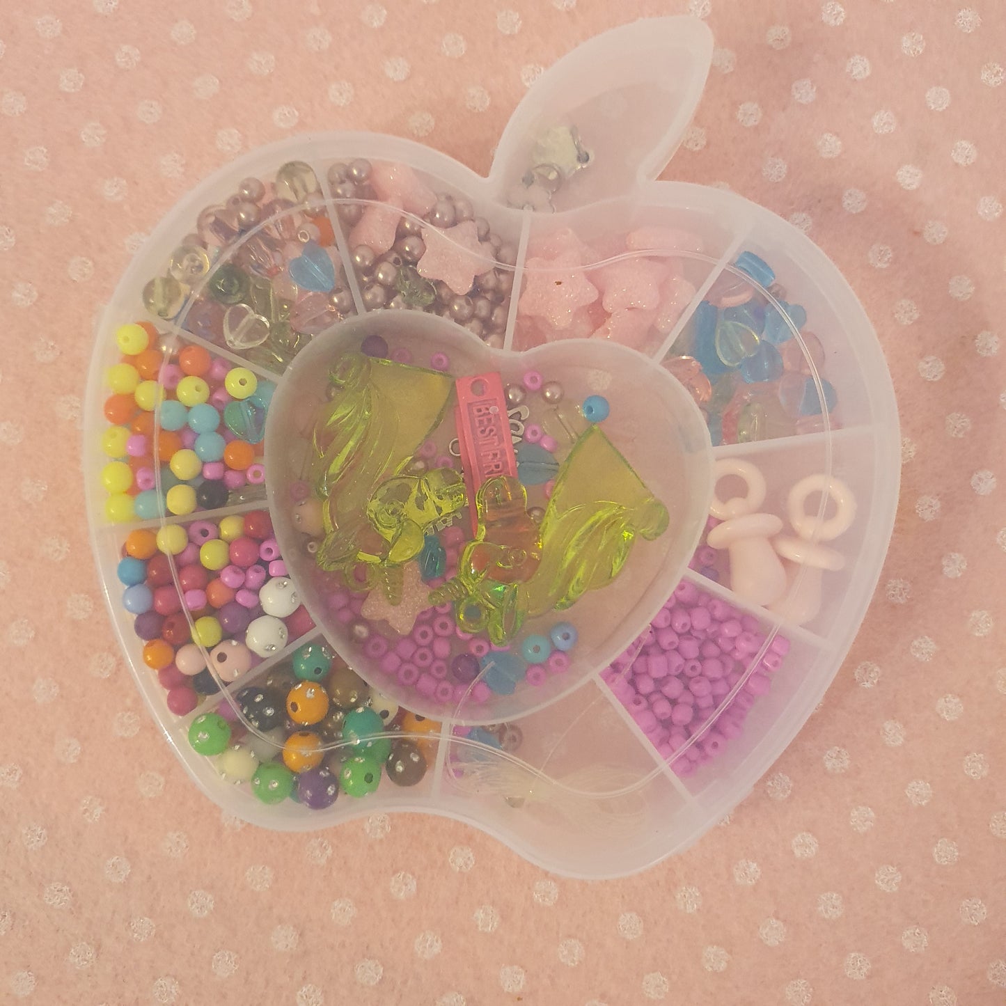 "APPLE" BEAD KIT with BABOU logo CHARMS