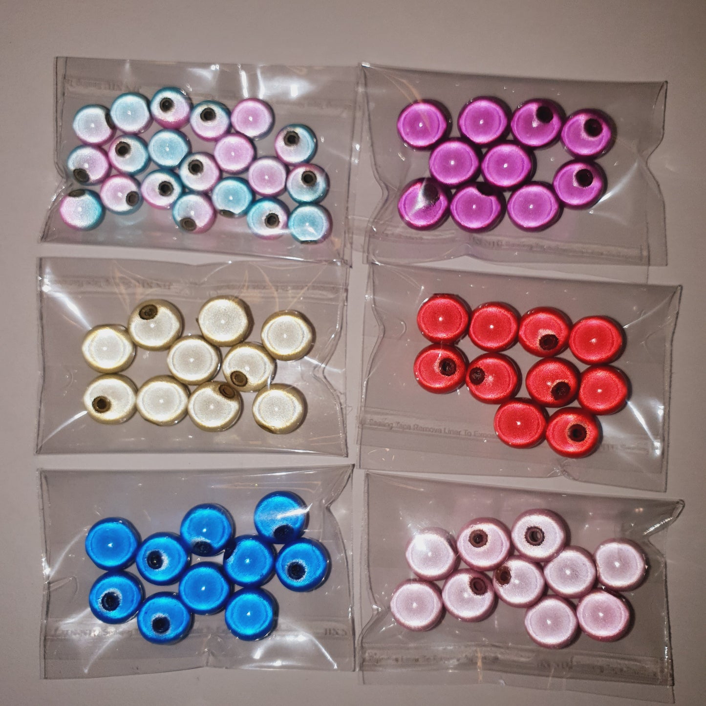 10mm reflective resin beads 10 pieces - choose the color