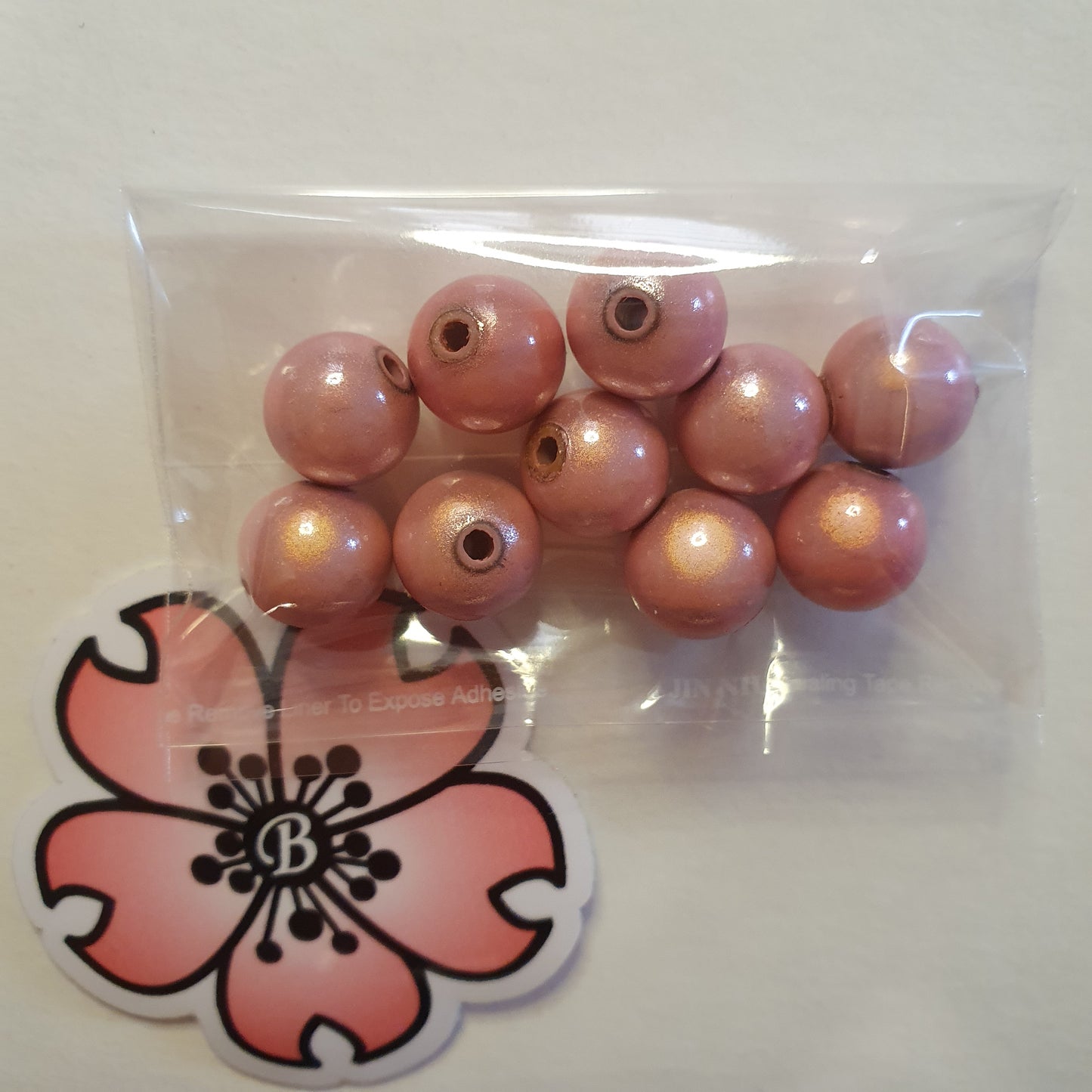 10mm reflective resin beads 10 pieces - choose the color