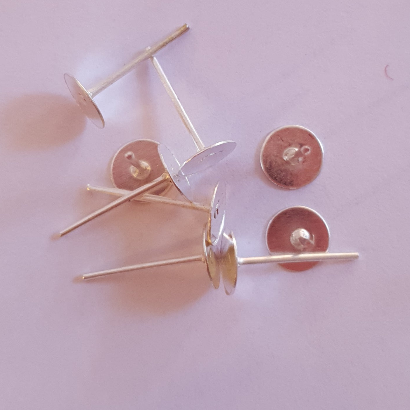 Bases for creating stud earrings