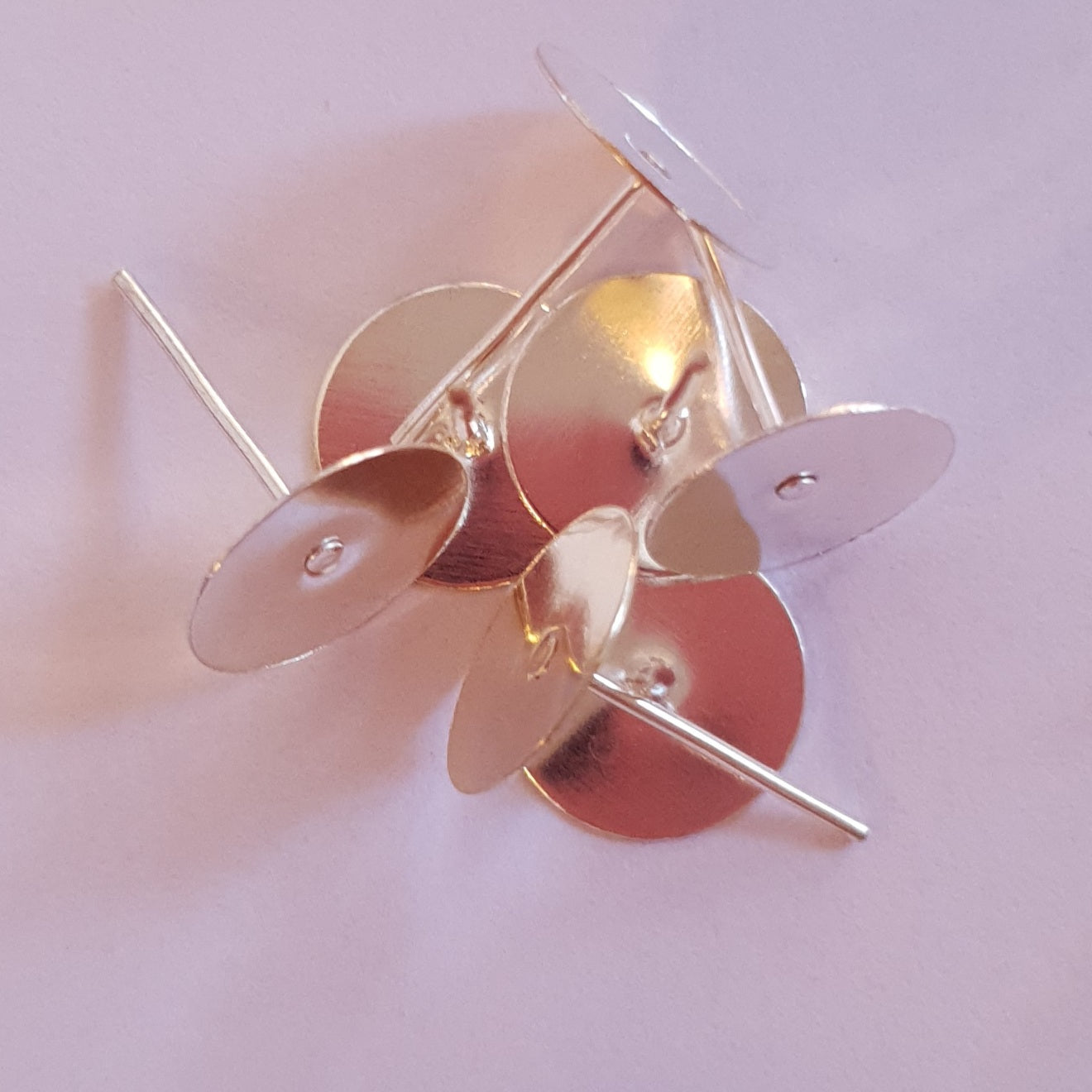 Bases for creating stud earrings