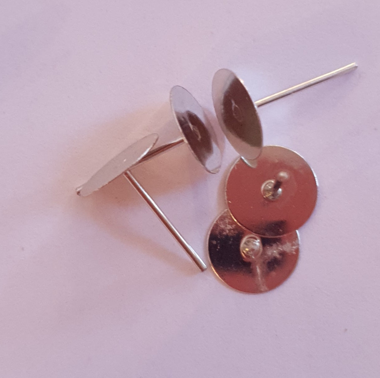 Bases for creating stud earrings