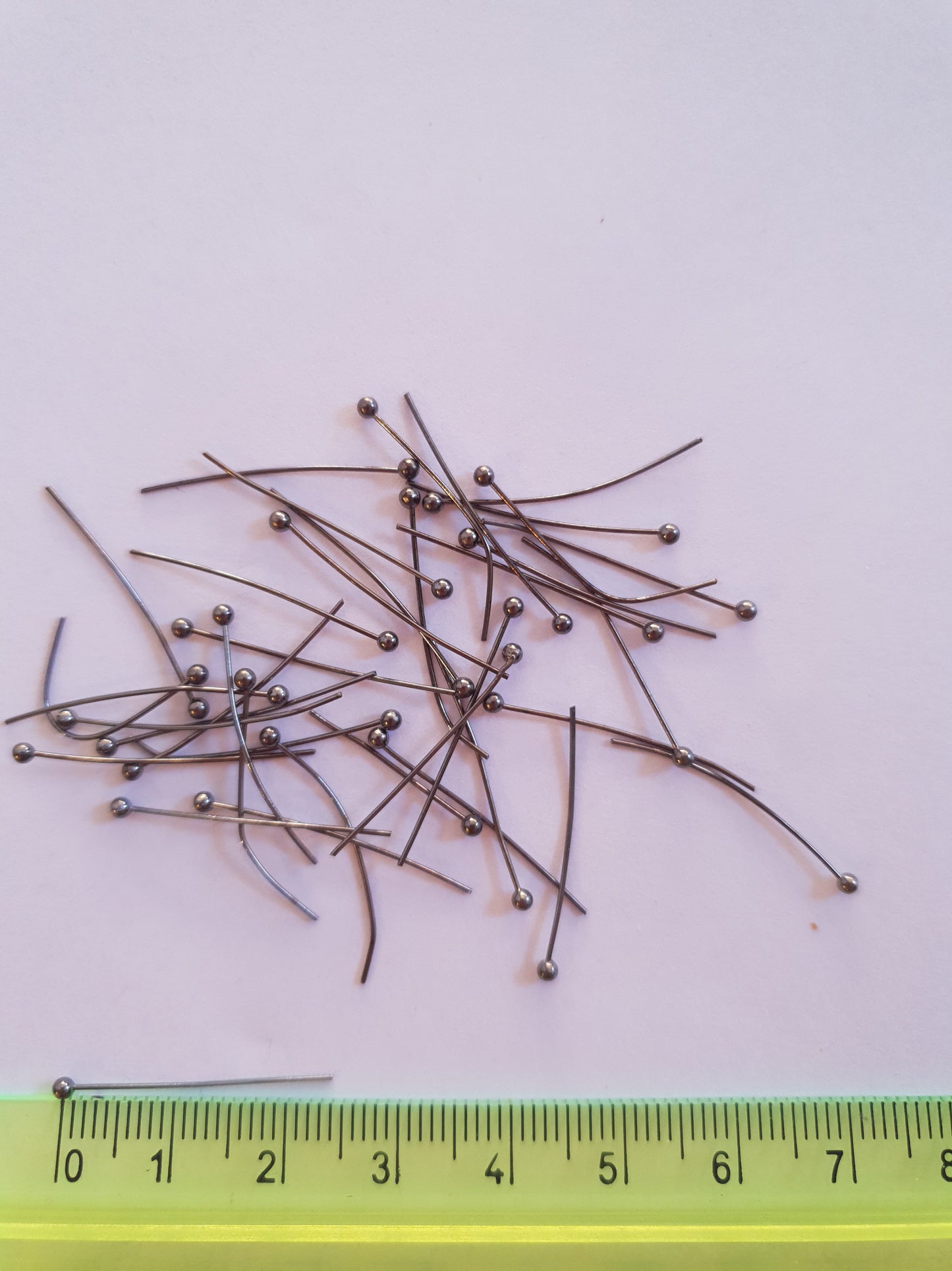 Nails for costume jewellery