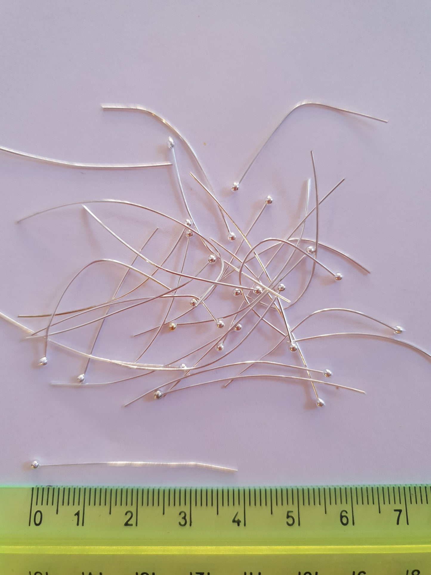 Nails for costume jewellery
