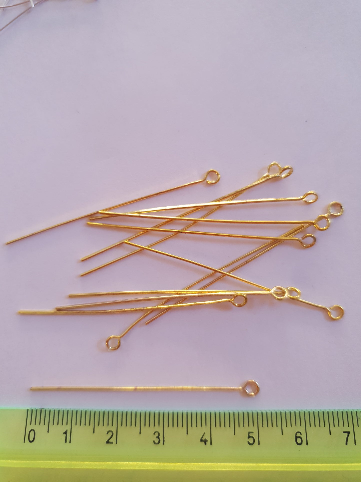 Nails for costume jewellery