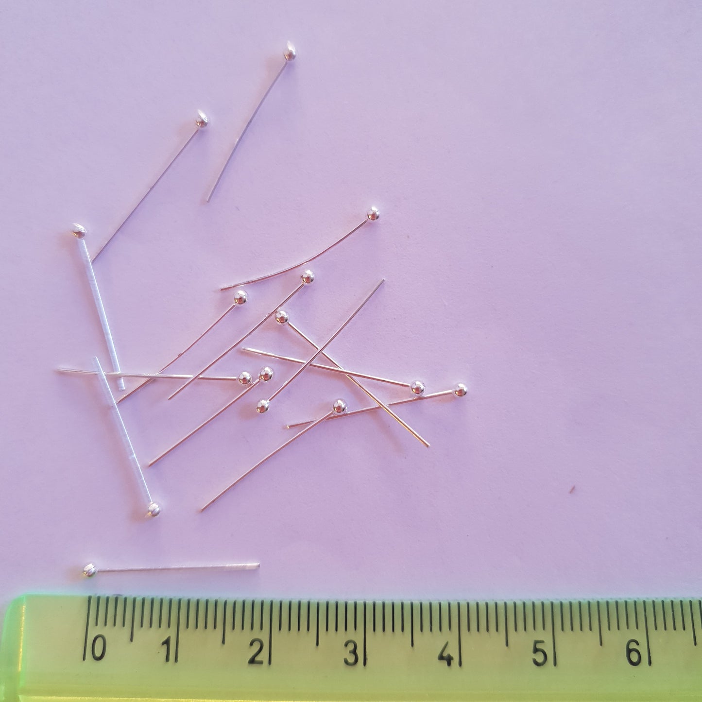 Nails for costume jewellery