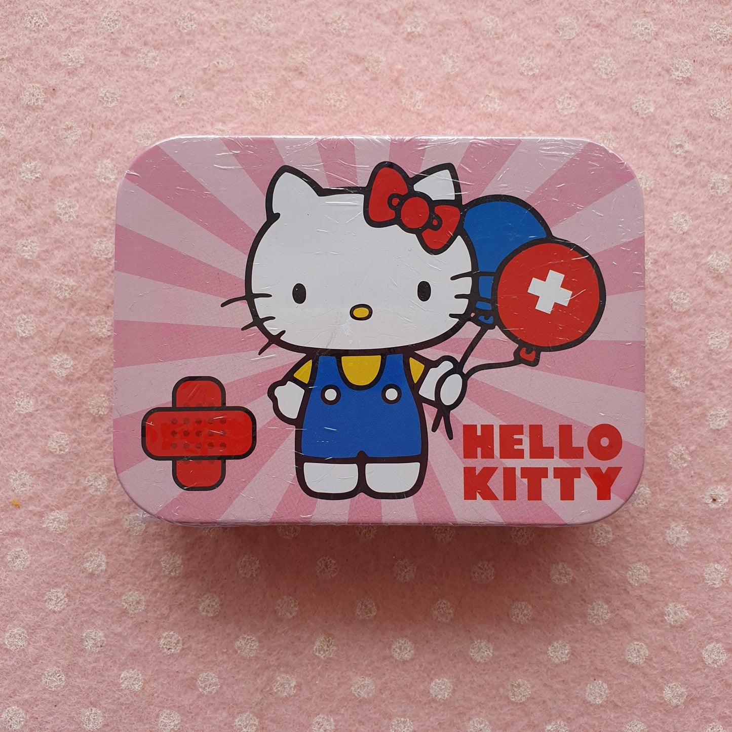 Hello kitty PATCHES tin box