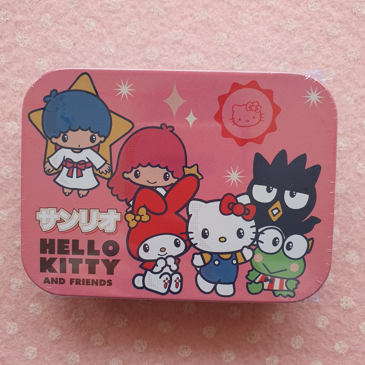 Hello kitty PATCHES tin box