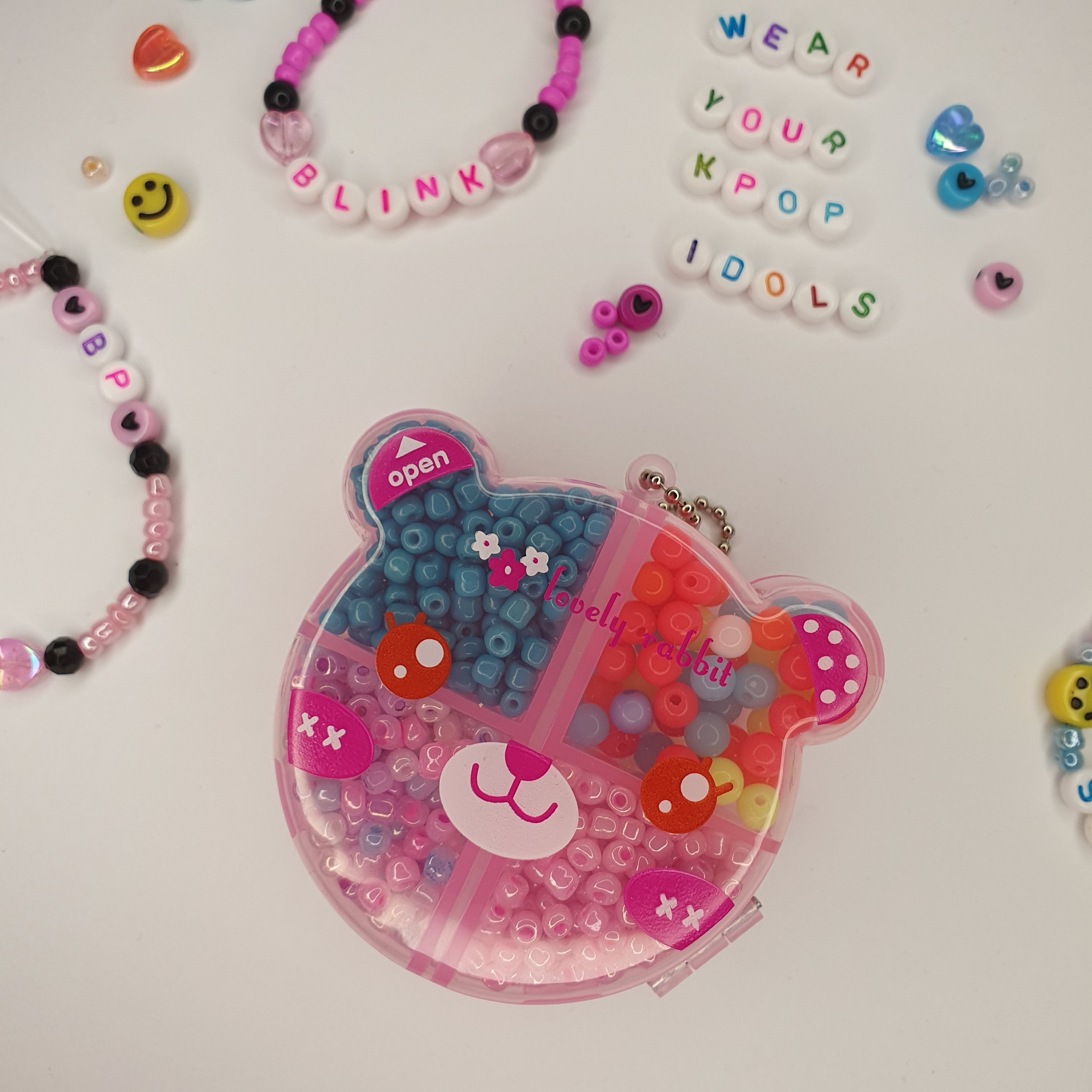 Braccialetti di perline intrecciati per bambini con cordoncino coreano  cerato regolabile all'ingrosso 