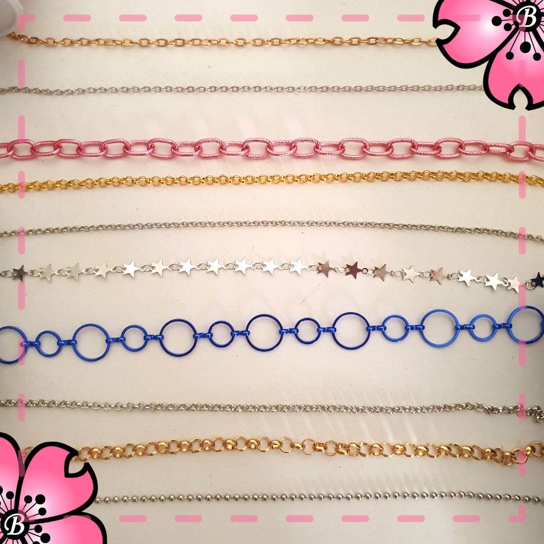 Chain to create costume jewelery - by the meter - Deluxe models