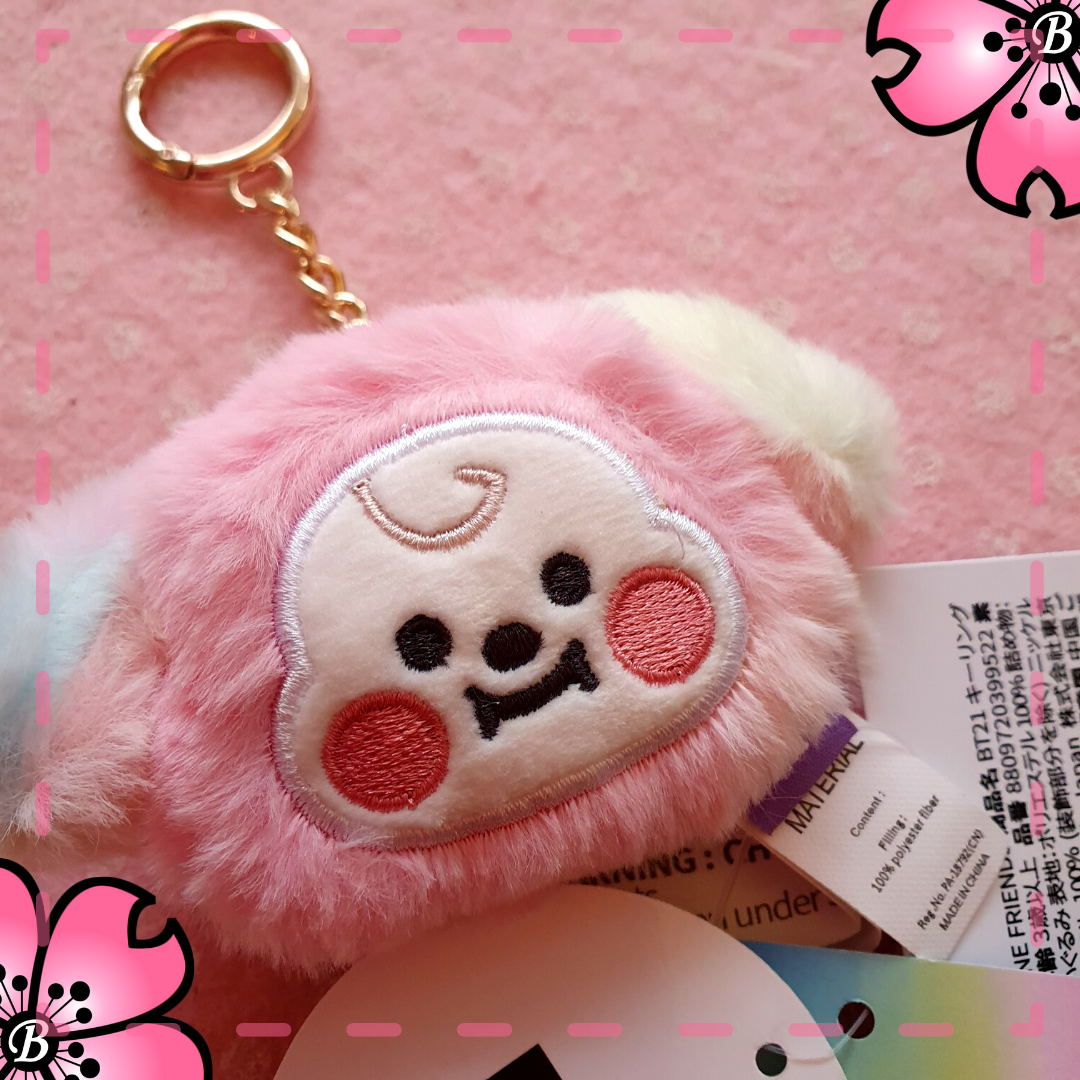 BTS portachiavi peluche BT21 linea Pastello