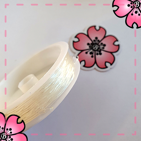 Transparent silicone elastic thread for making costume jewellery