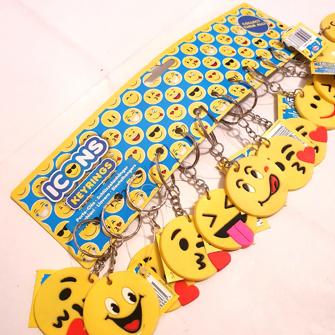 Emoji Portachiavi 12 pezzi GADGET per feste di Compleanno, regalini,