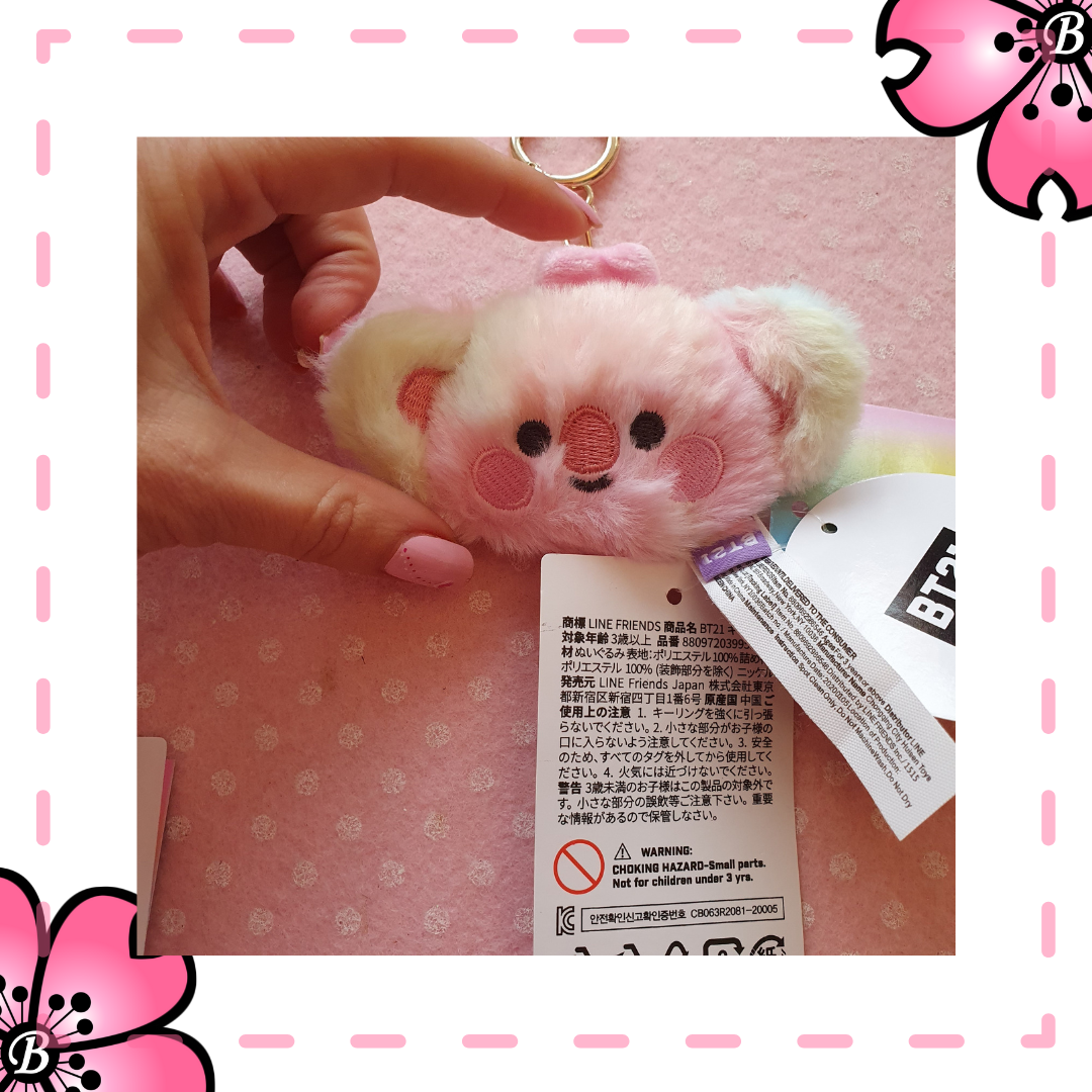 BTS portachiavi peluche BT21 linea Pastello