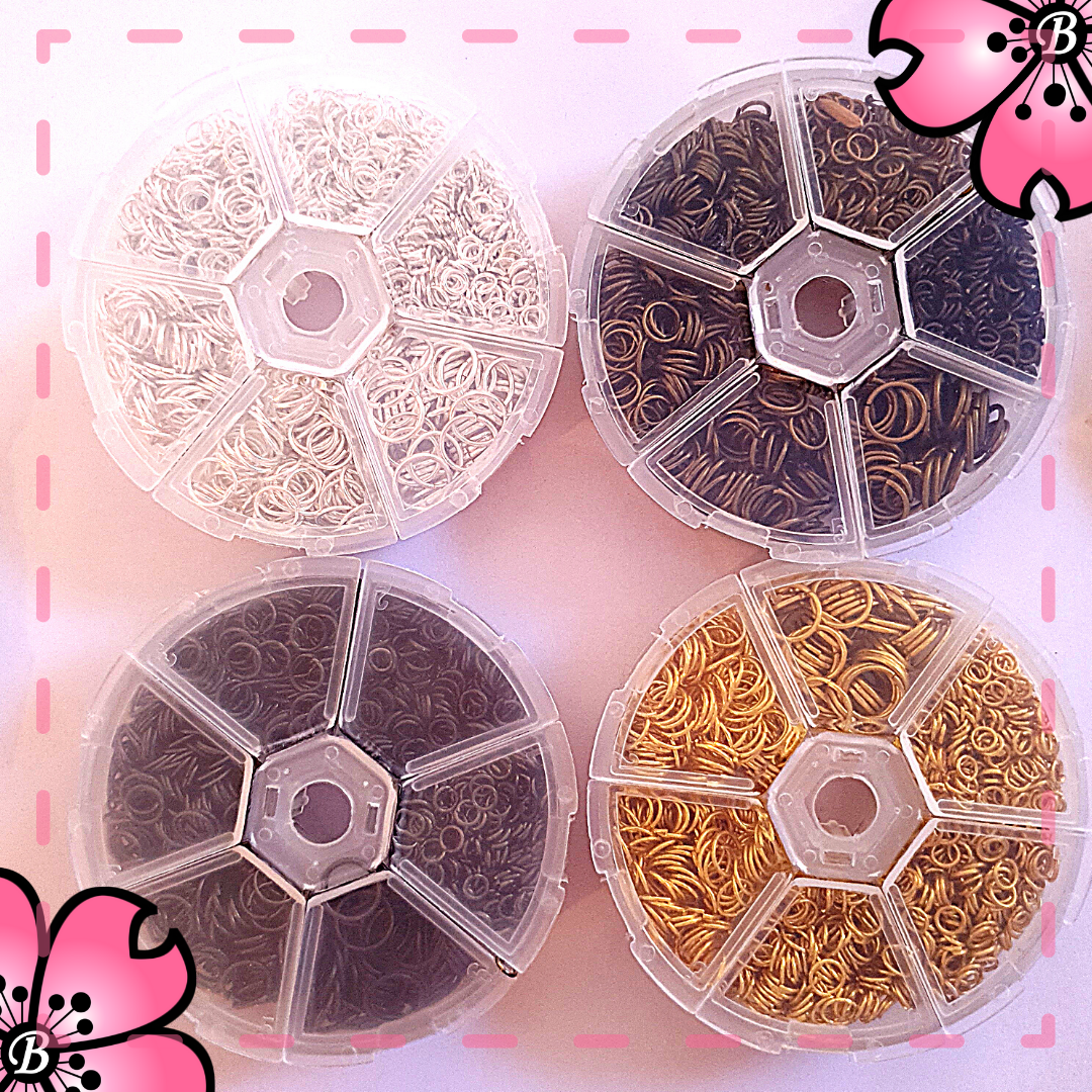 Rings for costume jewelery - 1800 pieces in kit