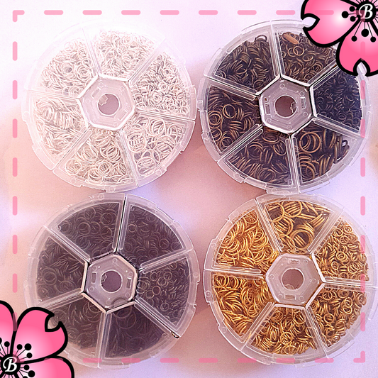 Rings for costume jewelery - 1800 pieces in kit