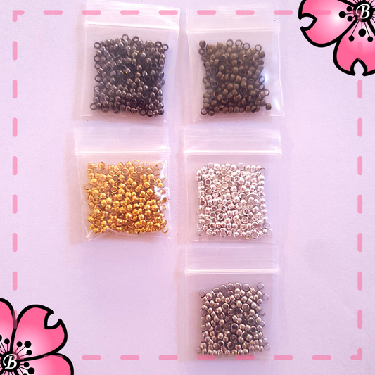 Crimps to create costume jewellery