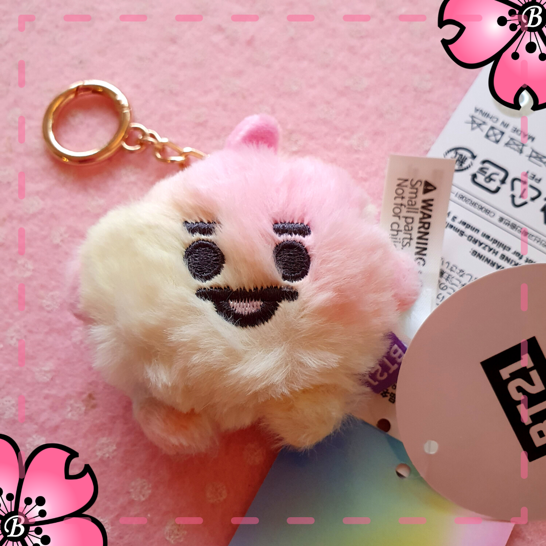 BTS portachiavi peluche BT21 linea Pastello