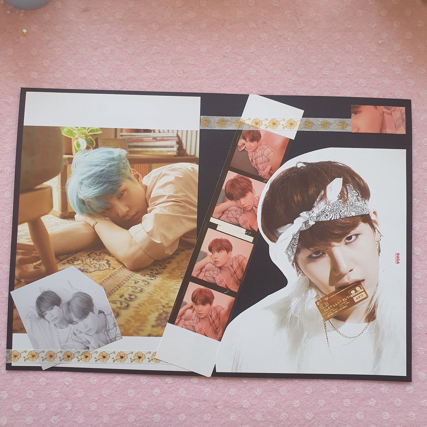 K-uadretti: BTS Scrap-poster kpop realizzati da Photobook Originali, unici, numerati, SCEGLI