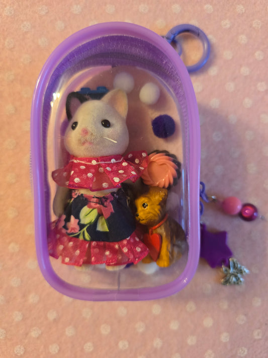 Sylvanian family bag charm - gattina