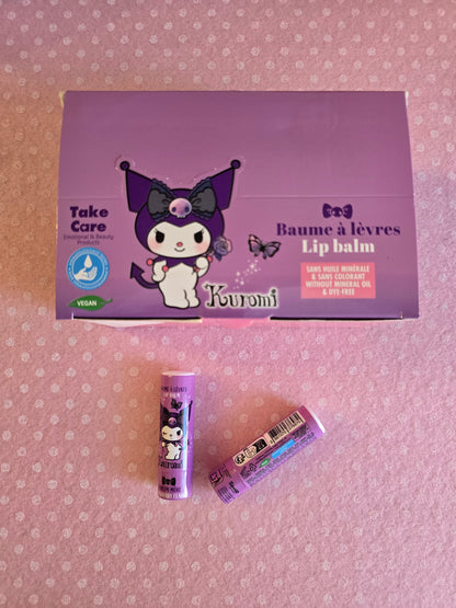 Kuromi Pochette in peluche, Mascara, Lip Balm