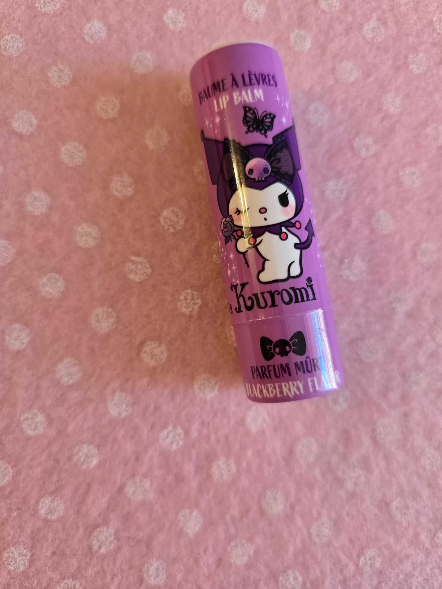 Kuromi Pochette in peluche, Mascara, Lip Balm
