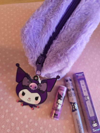 Kuromi Pochette in peluche, Mascara, Lip Balm