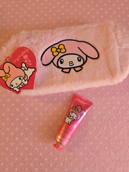 My Melody Pochette in peluche, crema mani e unghie