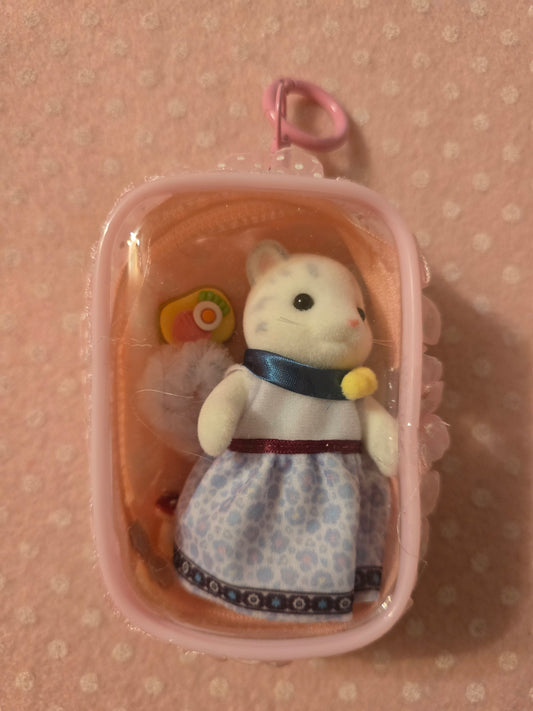 Sylvanian families bag charm leopardo delle nevi (japan import 2025)