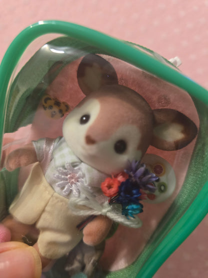 Sylvanian families bag charm cervo con fiori