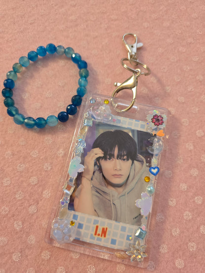 Calza della befana con card holder e photocard ufficiale Stray Kids da pop up store Sauna