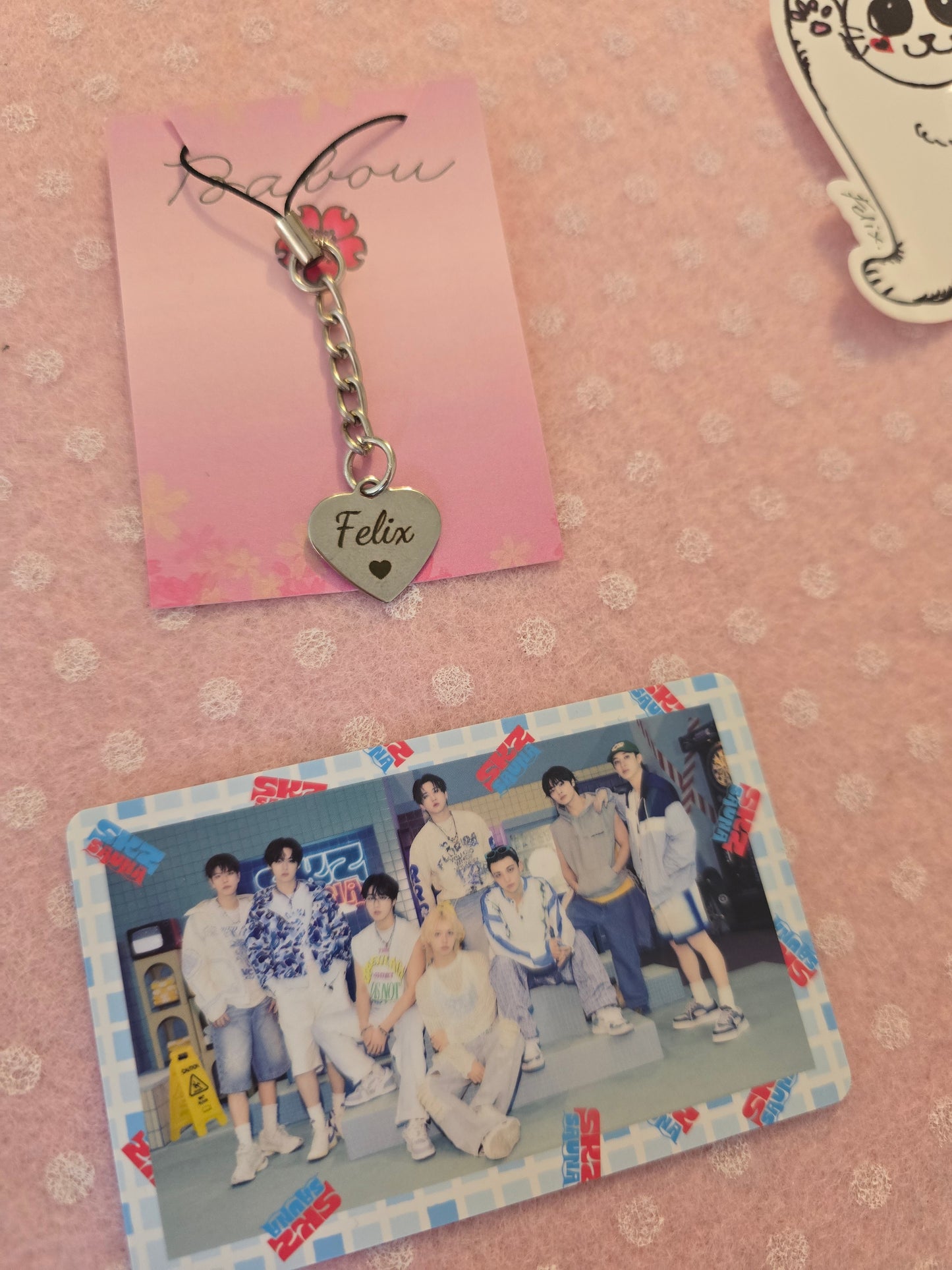 Skz Sauna bundle Felix: peluche +pc + charm