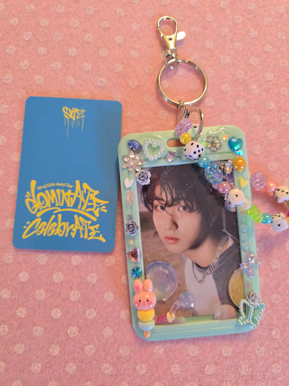 Card Holder Stray Kids con Photocard ufficiale Dominate Celebrate pop up store