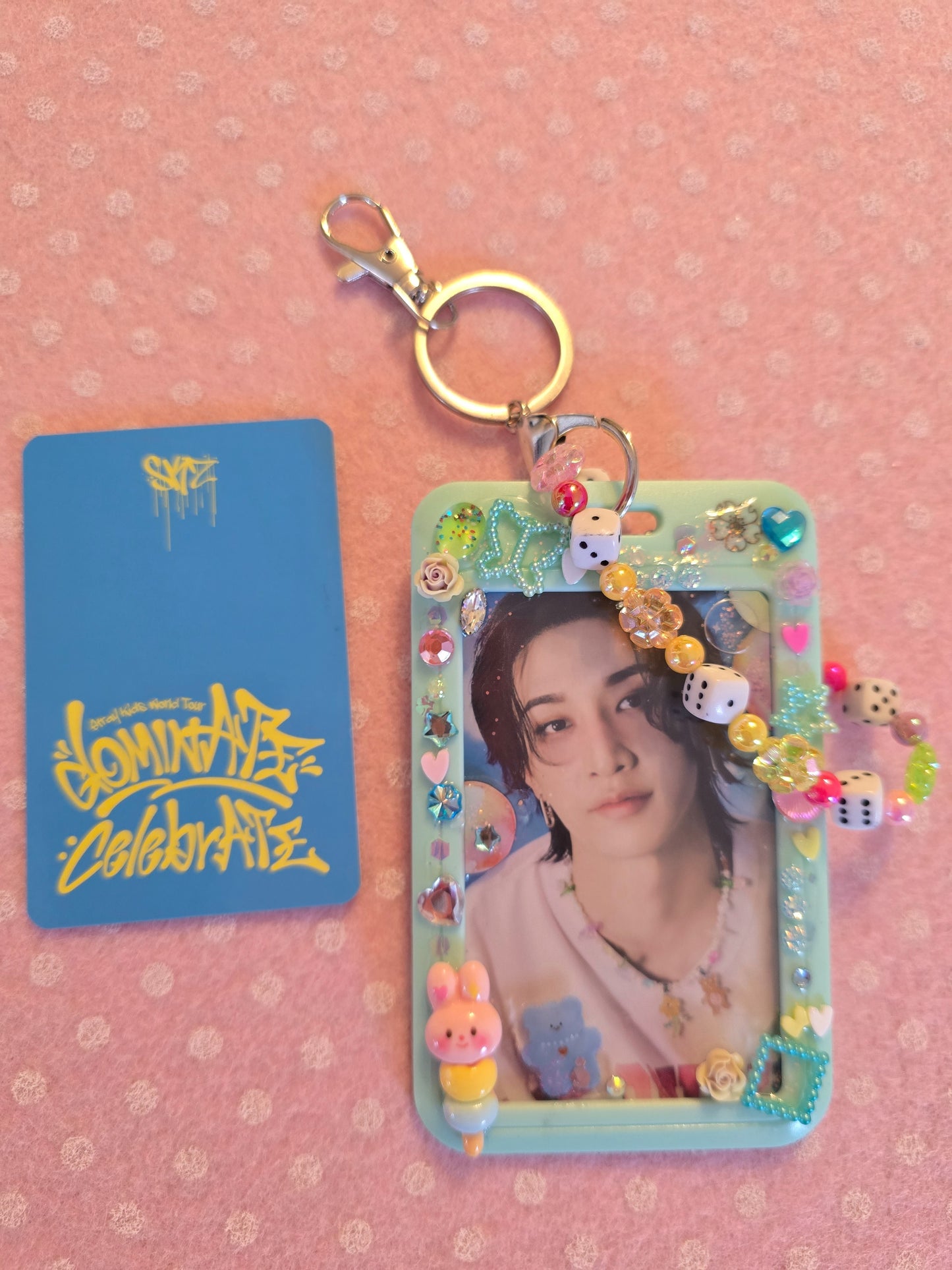 Card Holder Stray Kids con Photocard ufficiale Dominate Celebrate pop up store