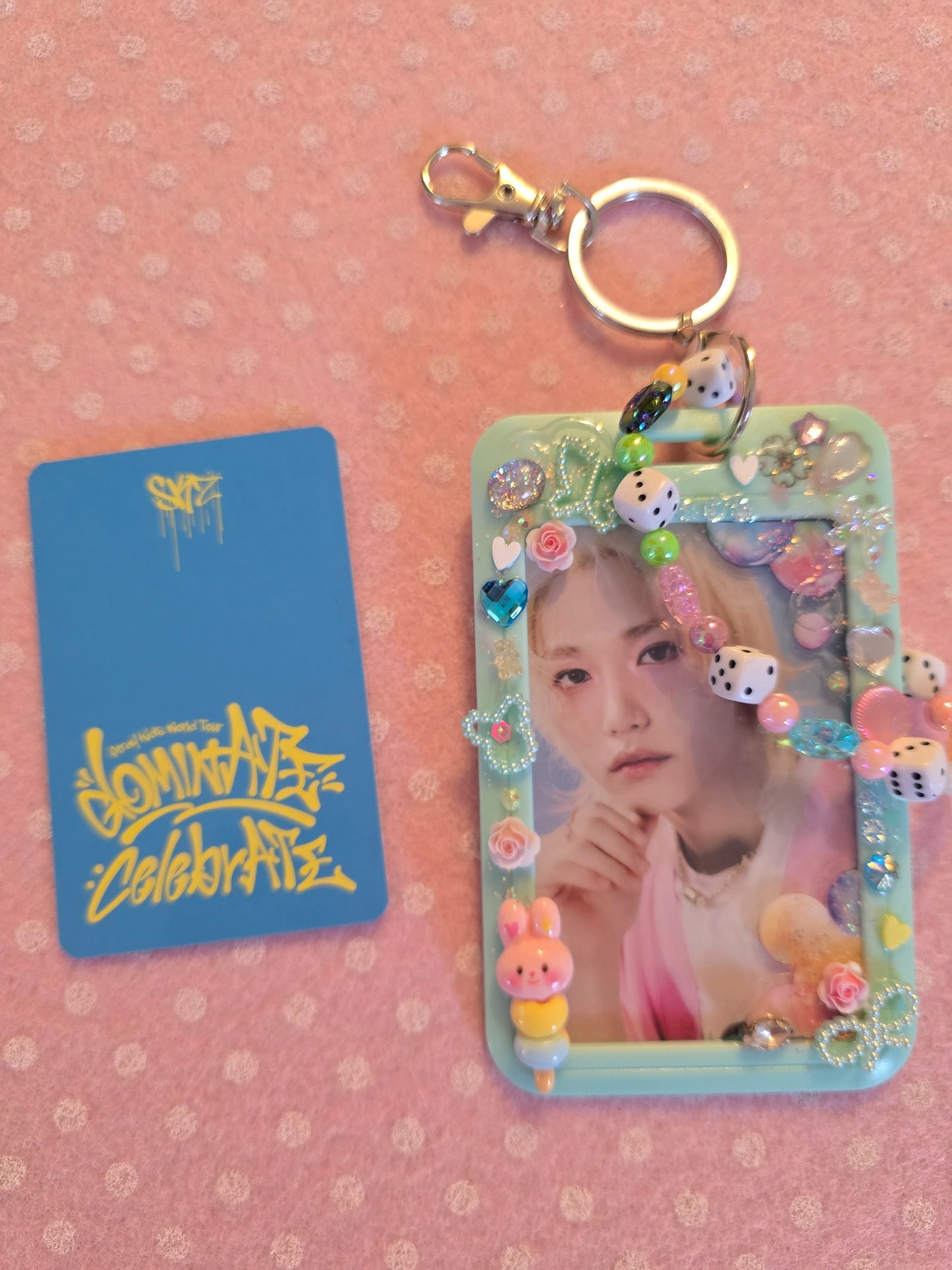 Card Holder Stray Kids con Photocard ufficiale Dominate Celebrate pop up store