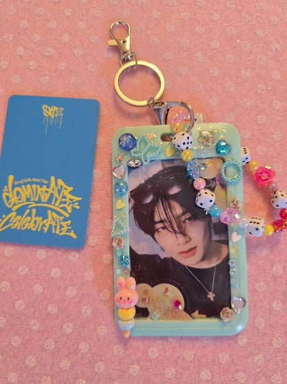 Card Holder Stray Kids con Photocard ufficiale Dominate Celebrate pop up store