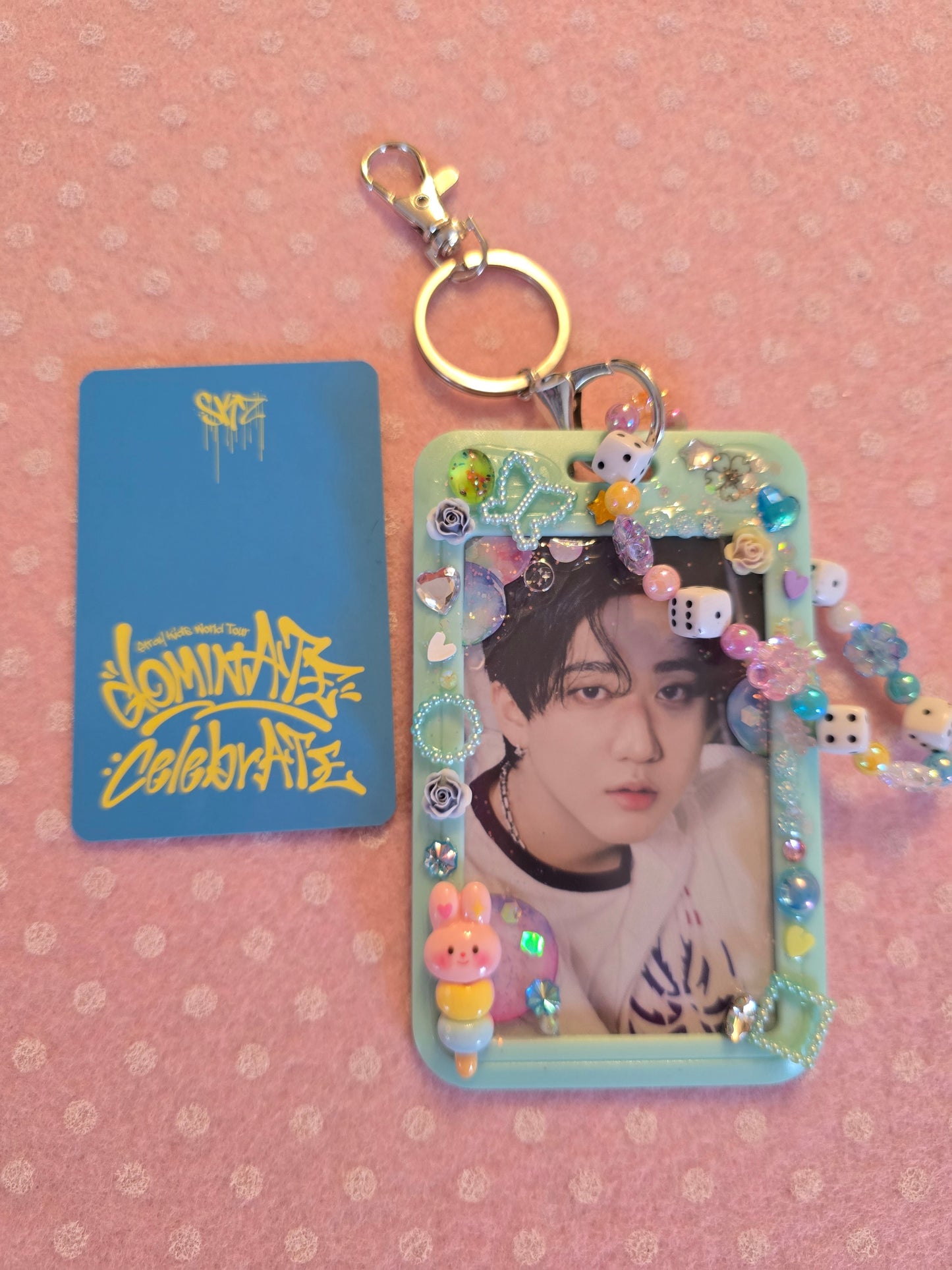 Card Holder Stray Kids con Photocard ufficiale Dominate Celebrate pop up store