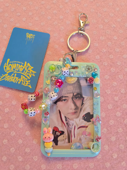 Card Holder Stray Kids con Photocard ufficiale Dominate Celebrate pop up store
