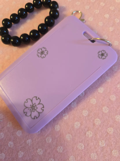 Card Holder Lilla e nero per Photocard kpop e badge
