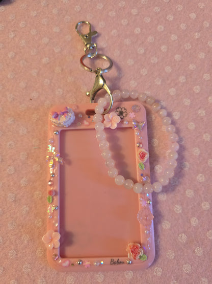 Card Holder Rosa "Cute" per Photocard kpop e badge