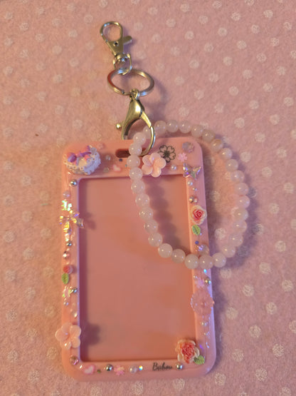 Card Holder Rosa "Cute" per Photocard kpop e badge
