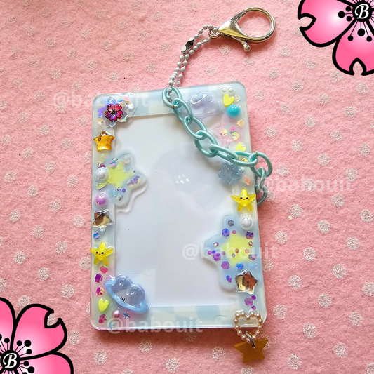 Binder Card holder per Badge e photocard kpop Azzurro Stelle