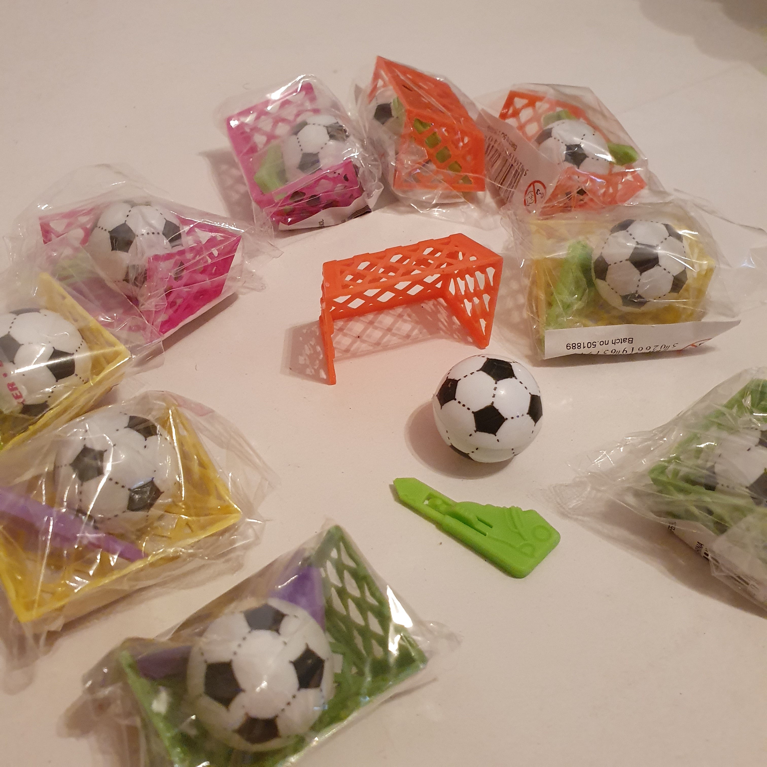 Mini football gadget holder plus ball launcher for birthday parties and party favors