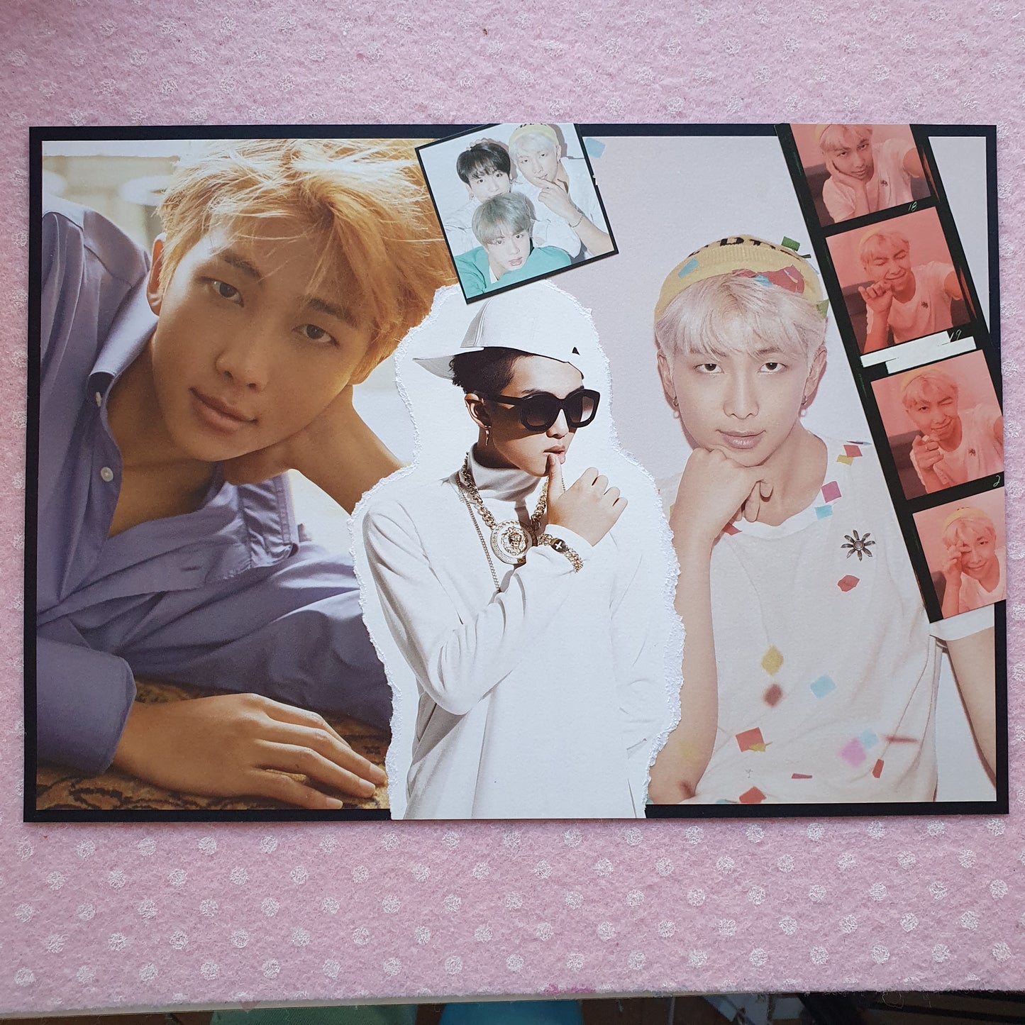 K-uadretti: BTS Scrap-poster kpop realizzati da Photobook Originali, unici, numerati, SCEGLI