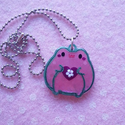 Kawaii Frog Resin Necklace