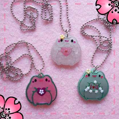 Kawaii Frog Resin Necklace